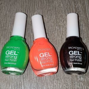 broadway nails gel strong Halloween colors New